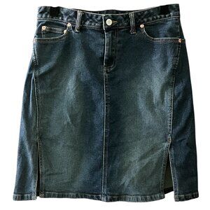 American Eagle Outfitters Denim Mini Skirt - Dark Blue